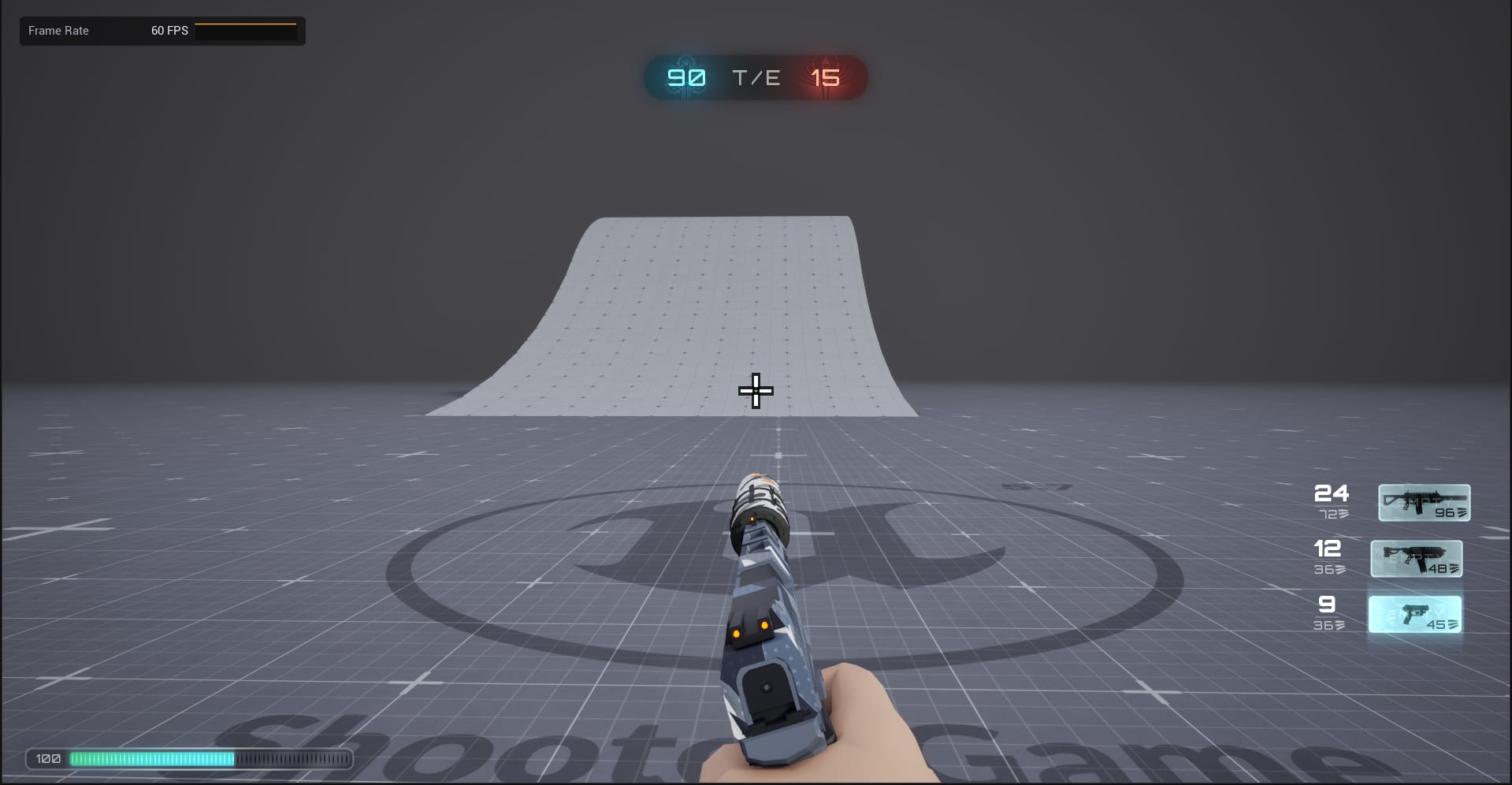 ShooterGame'de envanter slotları ve silah HUD'u